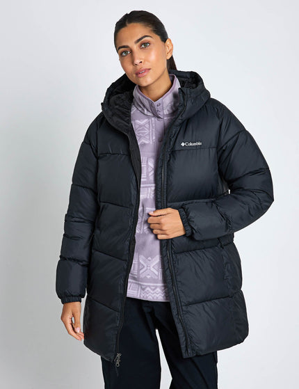Columbia Puffect II Hooded Mid Puffer Jacket - Blackimage1- The Sports Edit