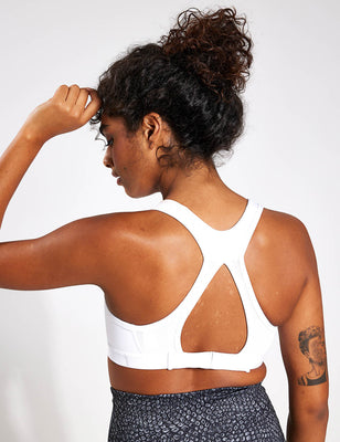 Swoosh High Support Bra - White/Black Swoosh High Support Bra - White/Black
