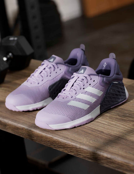 adidas Dropset 3 Strength Training Shoes - Powder Plum/Cloud White/Preloved Violetimage7- The Sports Edit