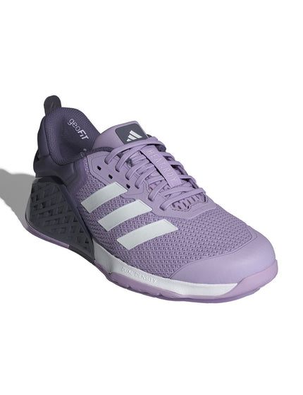 adidas Dropset 3 Strength Training Shoes - Powder Plum/Cloud White/Preloved Violetimage2- The Sports Edit