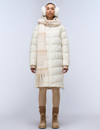 Ega Long Puffer Jacket - Beige Ega Long Puffer Jacket - Beige