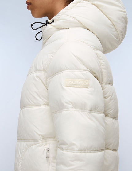 Napapijri Ega Long Puffer Jacket - Beigeimage5- The Sports Edit