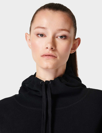Sweaty Betty Escape Italian Fleece Hoody - Blackimage2- The Sports Edit