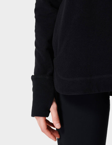 Sweaty Betty Escape Italian Fleece Hoody - Blackimage3- The Sports Edit