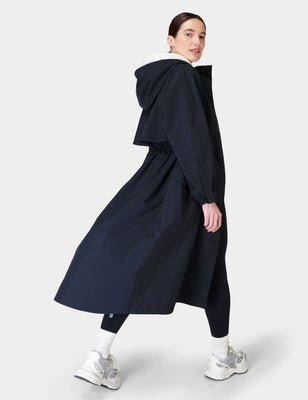 Motion Longline Parka - French Navy Blue Motion Longline Parka - French Navy Blue