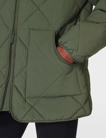Sweaty Betty On The Move Quilted Jacket - Ivy Greenimage6- The Sports Edit