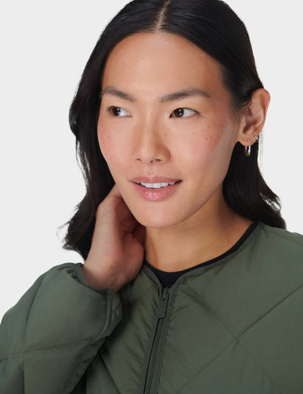 Sweaty Betty On The Move Quilted Jacket - Ivy Greenimage4- The Sports Edit