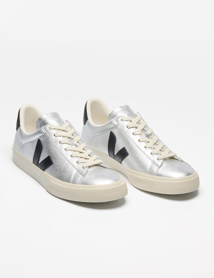 Veja Campo Leather - Silver Blackimage2- The Sports Edit