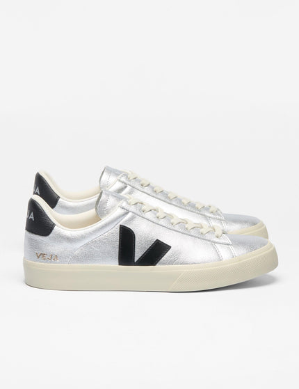 Veja Campo Leather - Silver Blackimage3- The Sports Edit
