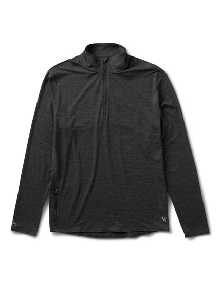 Vuori Ease Performance 1/2 Zip - Charcoal Heatherimage3- The Sports Edit