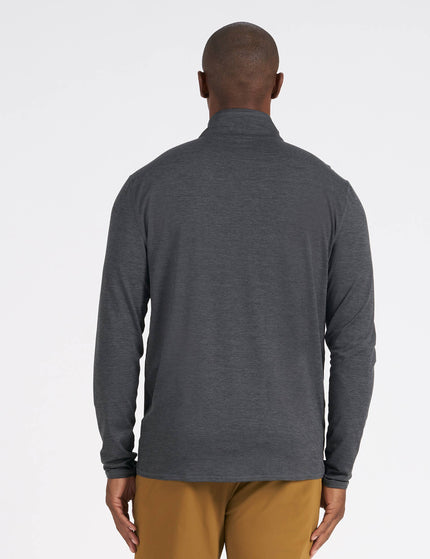 Vuori Ease Performance 1/2 Zip - Charcoal Heatherimage2- The Sports Edit