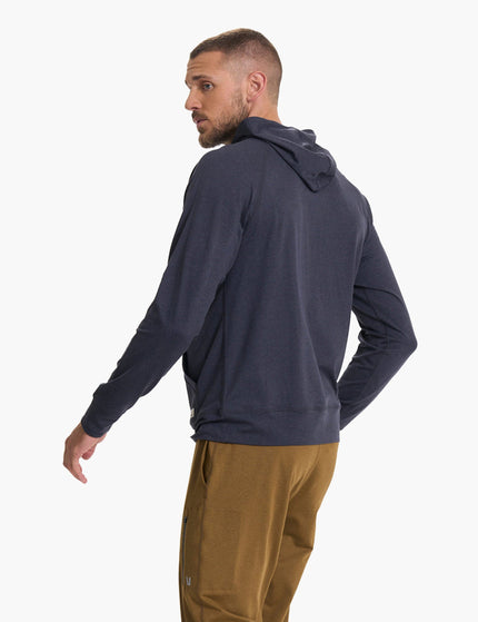 Vuori Ponto Performance 1/2 Zip Hoodie - Midnight Heatherimage2- The Sports Edit