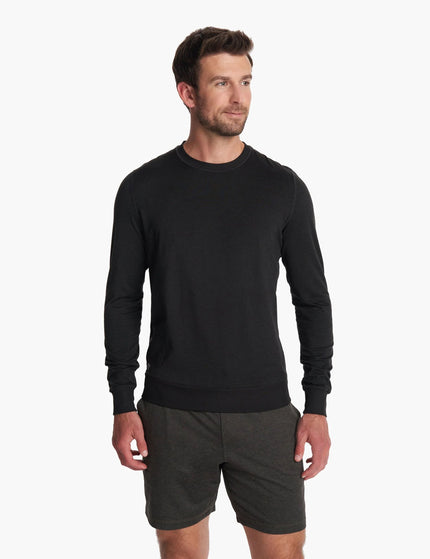 Vuori Ponto Performance Crew - Black Heatherimage1- The Sports Edit