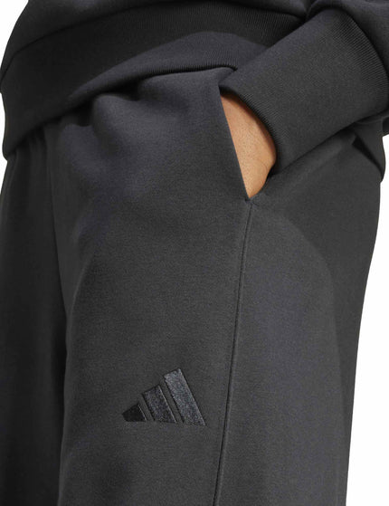 adidas ALL SZN Fleece Loose Wide-Leg Pants - Blackimage3- The Sports Edit