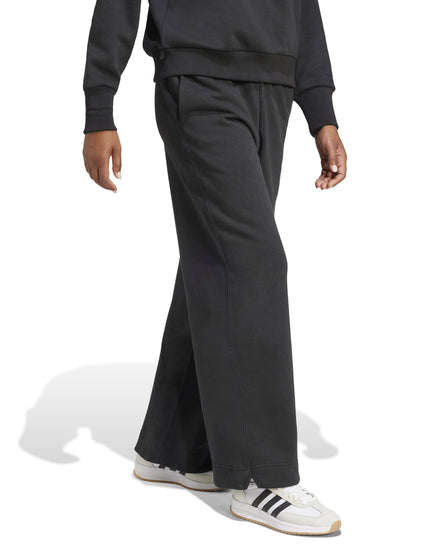 adidas ALL SZN Fleece Loose Wide-Leg Pants - Blackimage5- The Sports Edit