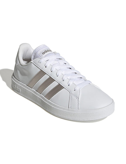 adidas Grand Court Base 2.0 Shoes - Cloud White/Platinum Metallicimage2- The Sports Edit