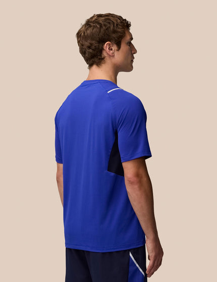 Castore Short Sleeve T-Shirt - Azure Blue/Midnight Navy/Silver Reflectiveimage2- The Sports Edit