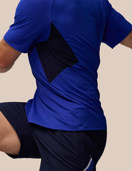 Castore Short Sleeve T-Shirt - Azure Blue/Midnight Navy/Silver Reflectiveimage5- The Sports Edit