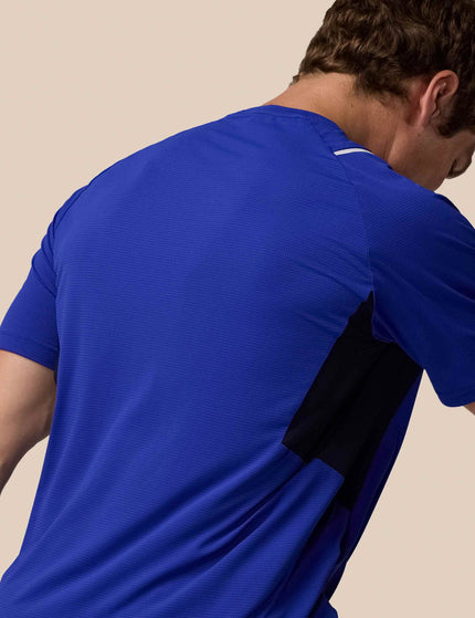 Castore Short Sleeve T-Shirt - Azure Blue/Midnight Navy/Silver Reflectiveimage3- The Sports Edit