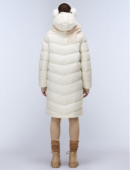 Napapijri Ega Long Puffer Jacket - Beigeimage3- The Sports Edit