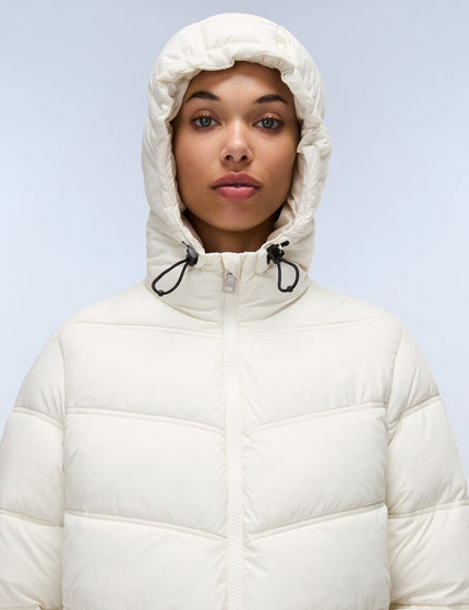 Napapijri Ega Long Puffer Jacket - Beigeimage4- The Sports Edit