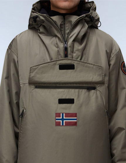 Napapijri Rainforest Next Winter Anorak Jacket - Green Tea Leafimage3- The Sports Edit