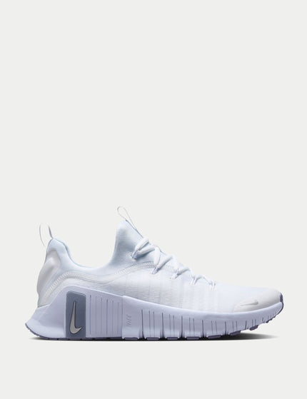 Nike Free Metcon 6 Shoes - White/Metallic Silver/Half Blueimage1- The Sports Edit
