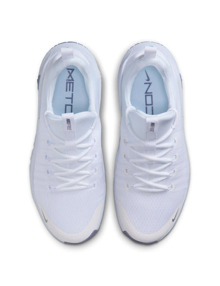Nike Free Metcon 6 Shoes - White/Metallic Silver/Half Blueimage4- The Sports Edit