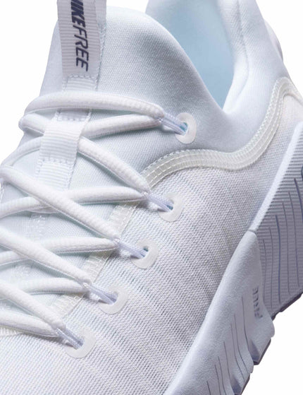Nike Free Metcon 6 Shoes - White/Metallic Silver/Half Blueimage7- The Sports Edit