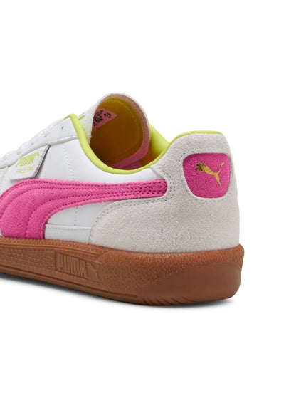 PUMA Palermo Leather Sneakers - White/Fluro Pinkimage5- The Sports Edit