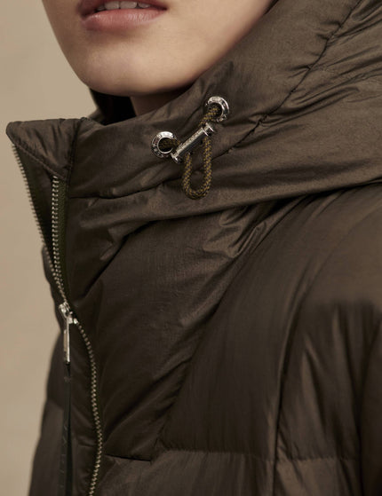 Varley Katya Long Down Puffer - Dark Olive Metallicimage5- The Sports Edit