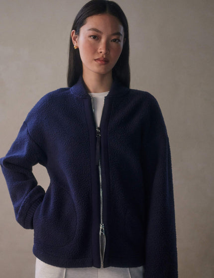 Varley Willmont Patch Pocket Fleece - Evening Blueimage3- The Sports Edit