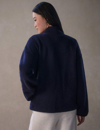 Willmont Patch Pocket Fleece - Evening Blue